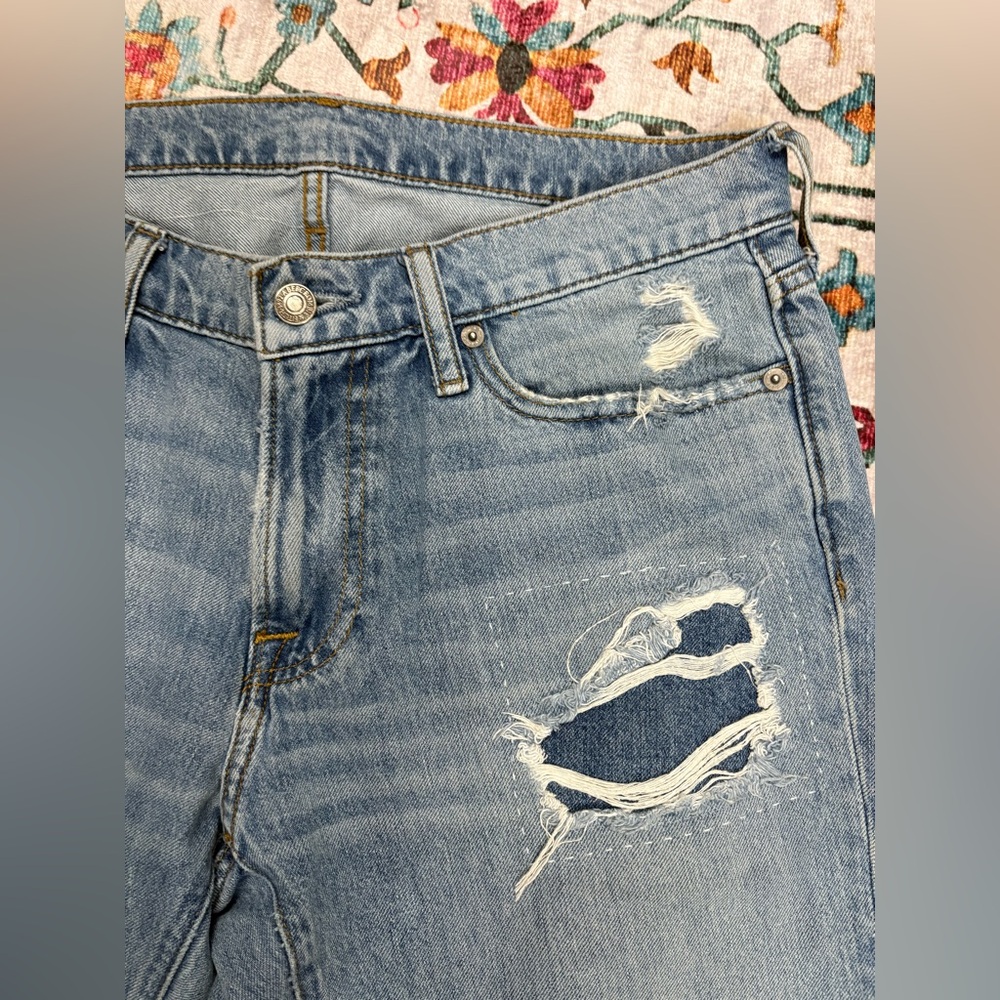 Mens Abercrombie & Fitch Distressed Langdon Slim Jeans - Picture 4 of 7